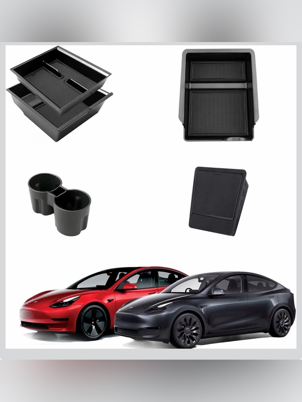 5 piece Tesla center console organizer